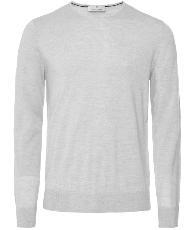 Thomas Maine Merino Wool Crew Neck Sweater