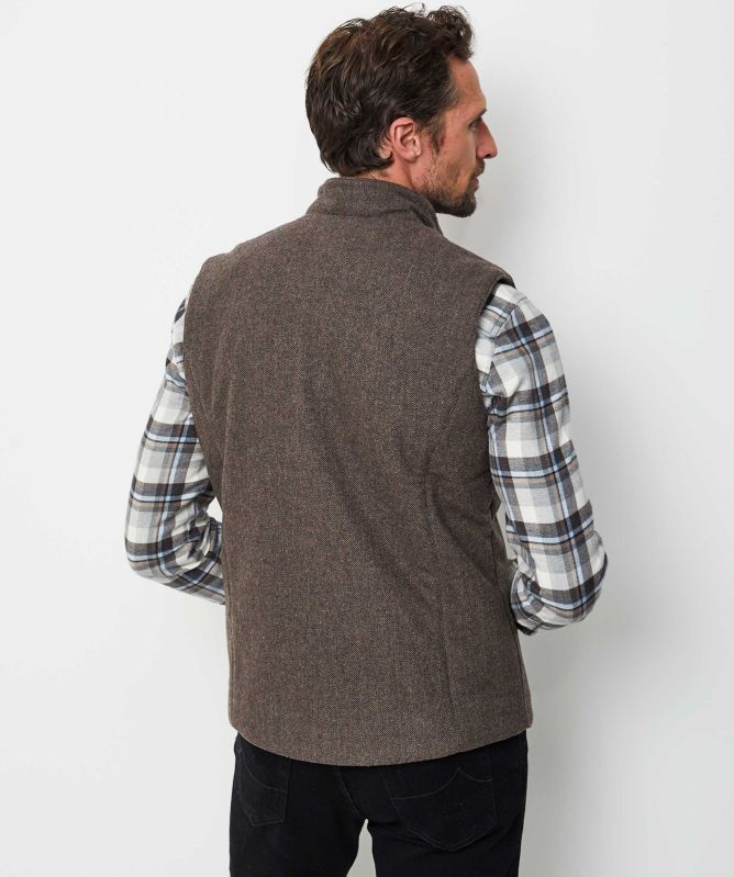 Stenstroms Quilted Wool Herringbone Gilet