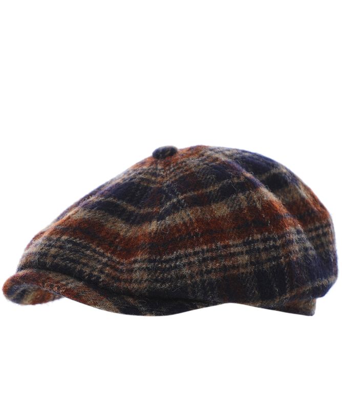 Stetson Virgin Wool Check Hatteras Cap