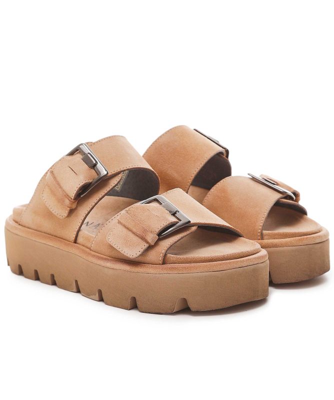 Lofina Chunky Double Strap Sandals