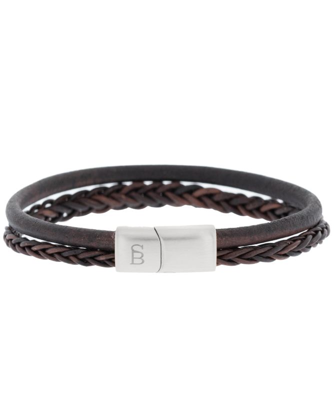 Steel and Barnett Denby Leather Bracelet