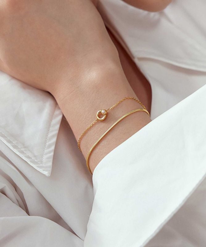 Ania Haie Hoop Freshwater Pearl Bracelet