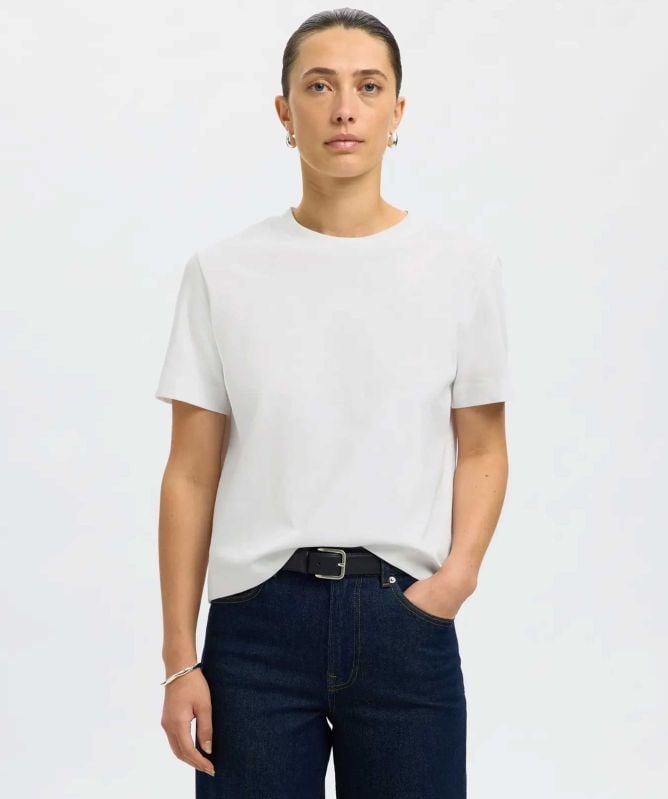 Selected Boxy Short-Sleeve T-Shirt