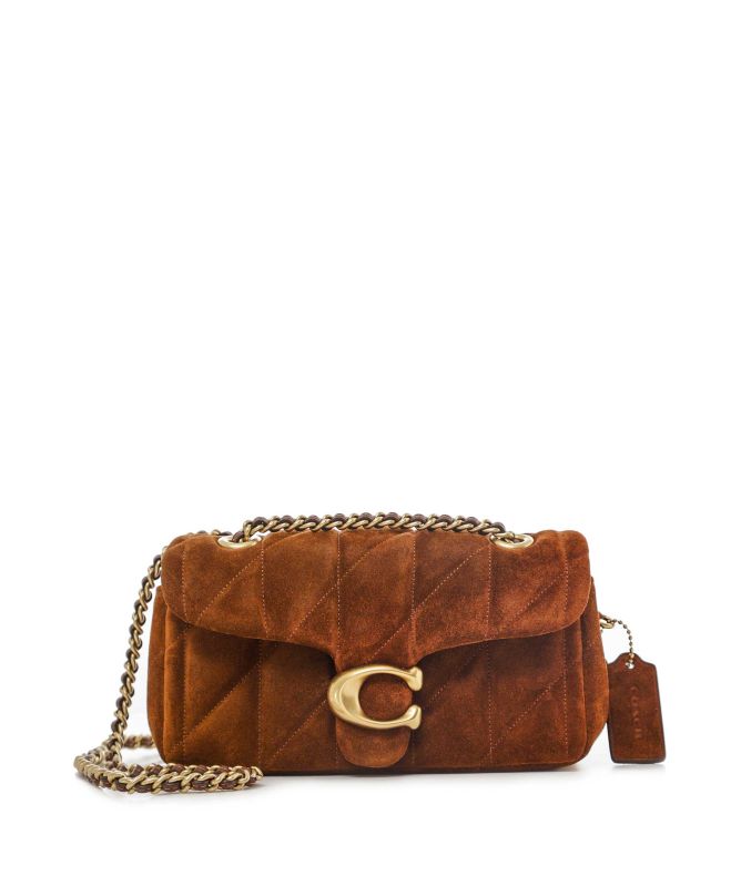 Coach Quilted Suede Tabby Shoulder Bag 20