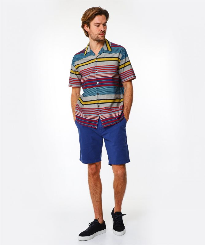 Paul Smith Casual Fit Striped Short Sleeve Shirt