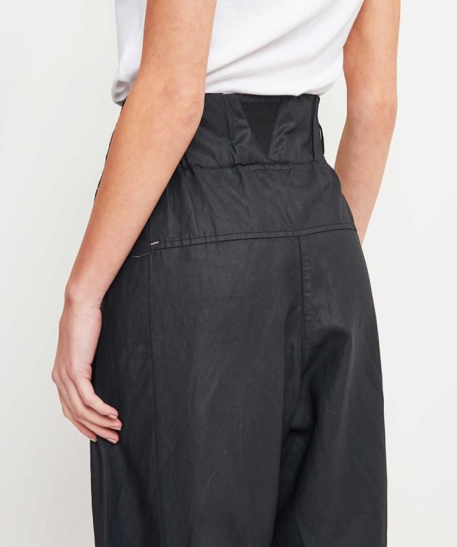 Lurdes Bergada Coated Pleated Trousers