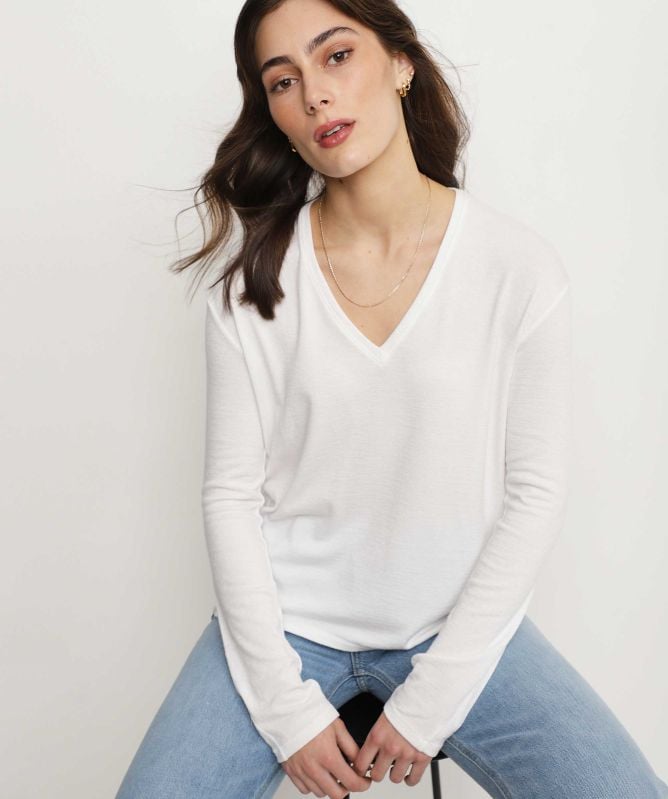 Rag and Bone V Neck Knit Top