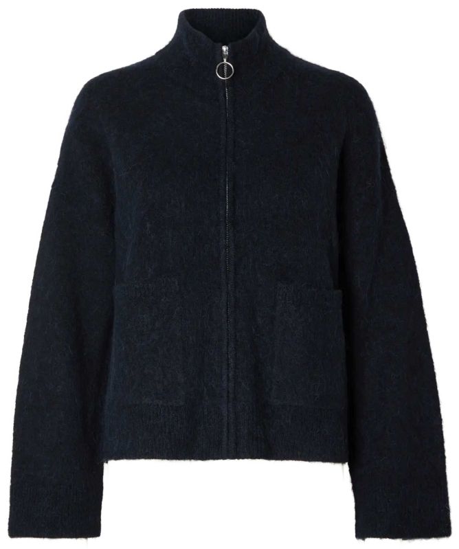 Selected Sia Ring Zip Cardigan