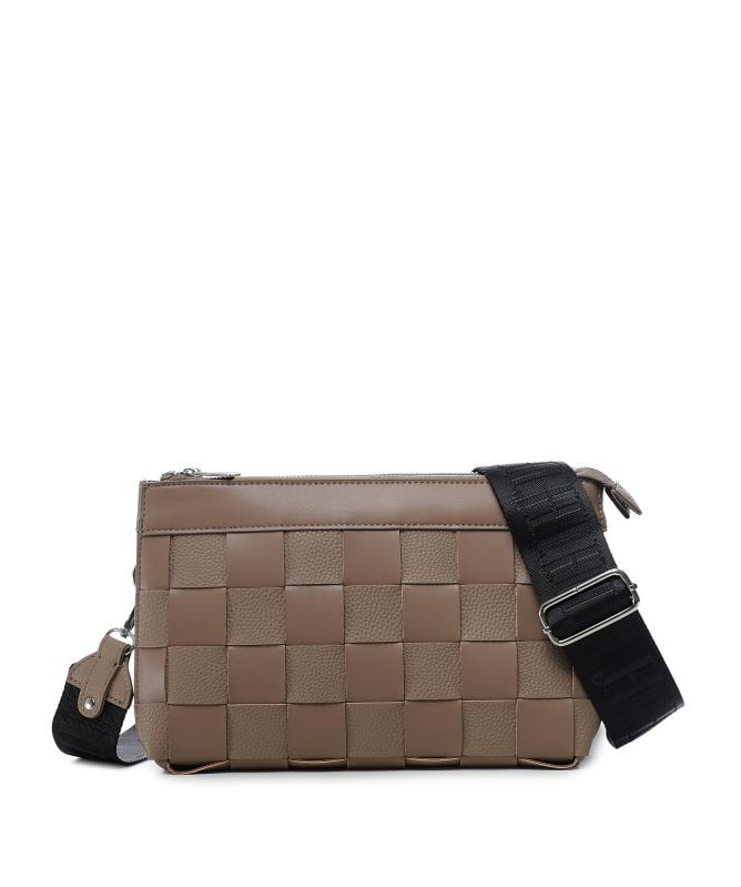 Ilse Jacobsen Square Braided Crossbody Bag