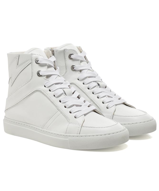 Zadig and Voltaire High Leather Flash Sneakers