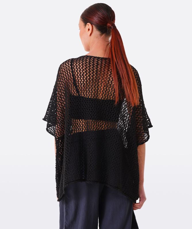 Philomena Christ Open Knit Short Sleeve Jumper