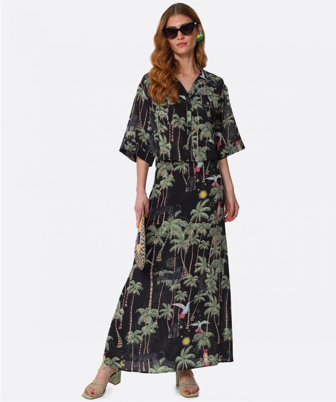 Hayley Menzies Cropped Silk Blouse