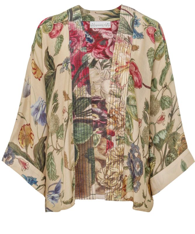 One Hundred Stars Primula Stone Kimono
