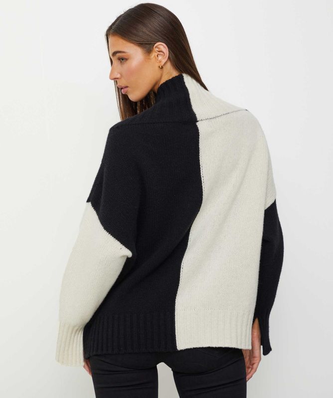 Eddy and Ivy Bicolour Merino Cashmere Jumper