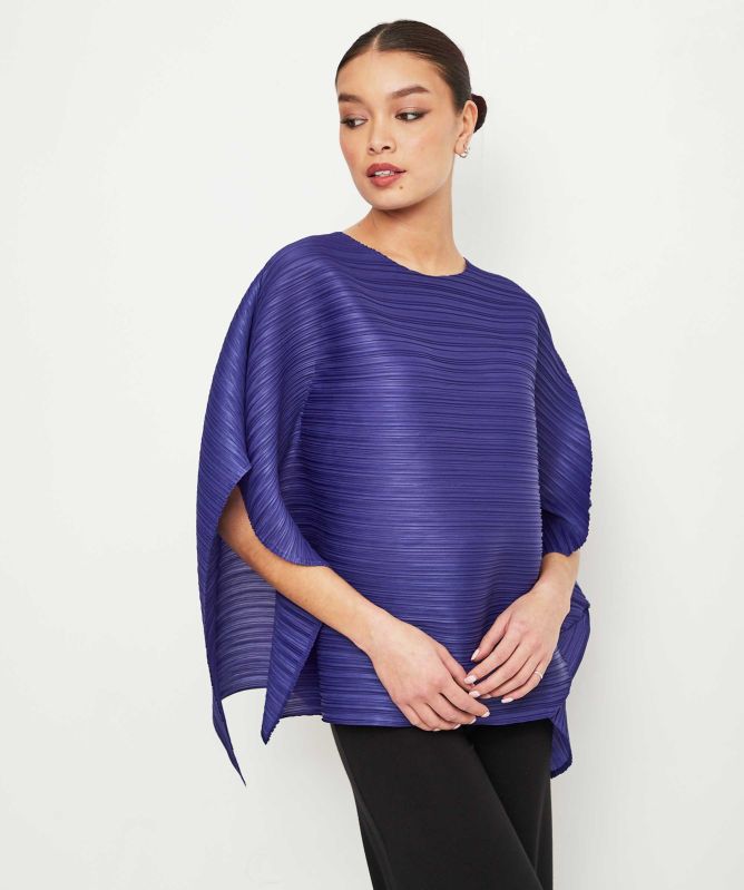 Thanny Pleated Poncho