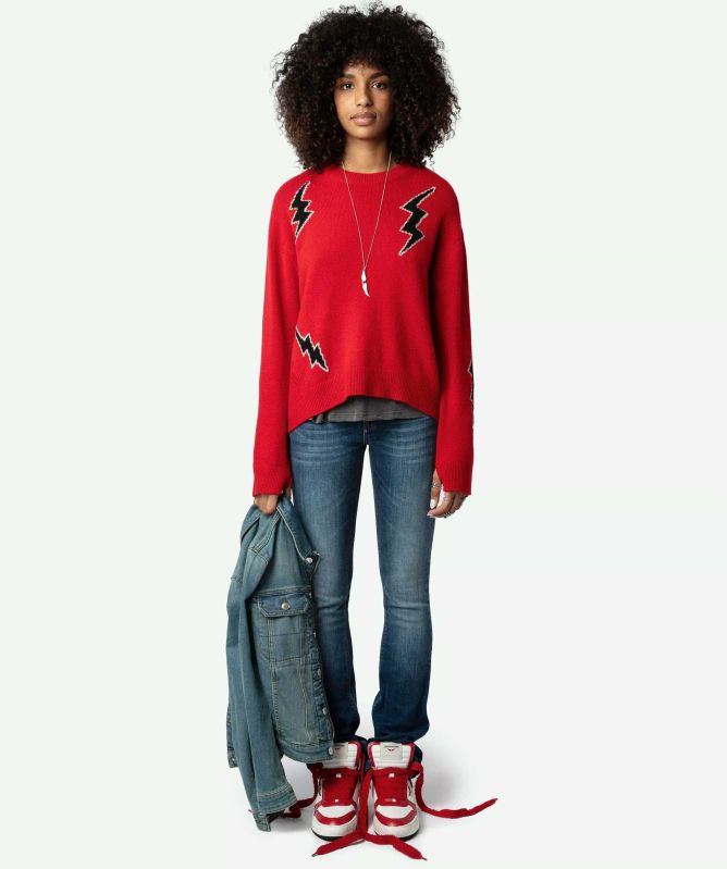 Zadig and Voltaire Markus Lightning Bolt Jumper