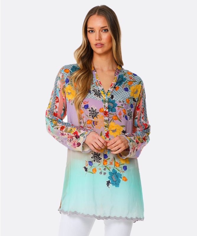 Johnny Was Janice Floral Tunic