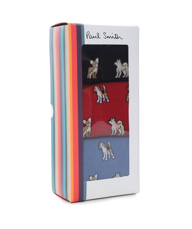 Paul Smith Dog Motif Socks 3 Pack