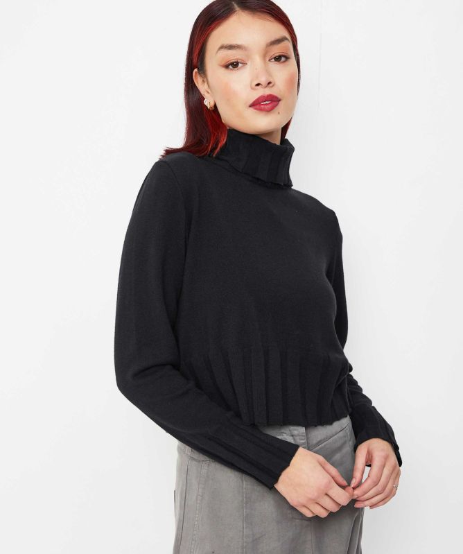 Lurdes Bergada Ribbed Roll Neck Jumper