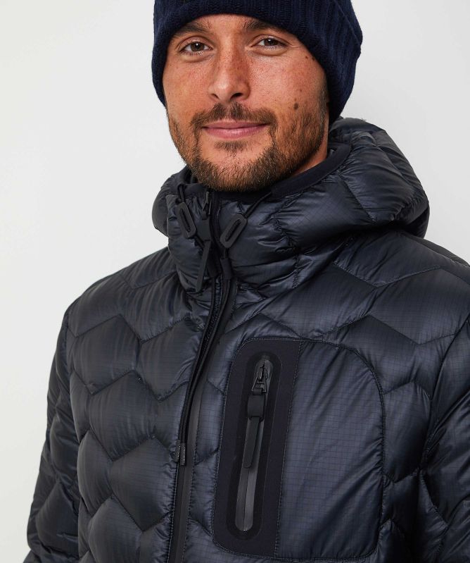 Peuterey Geometric Quilt Down Jacket