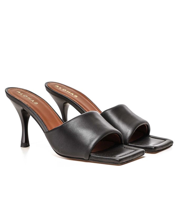ALOHAS Puffy Leather Mules