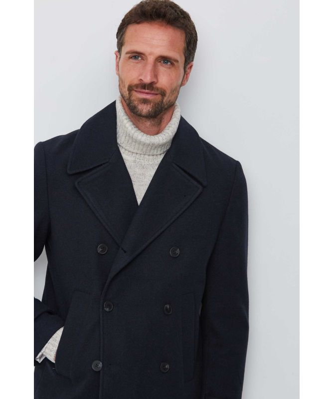 Seinse Double Breasted Peacoat