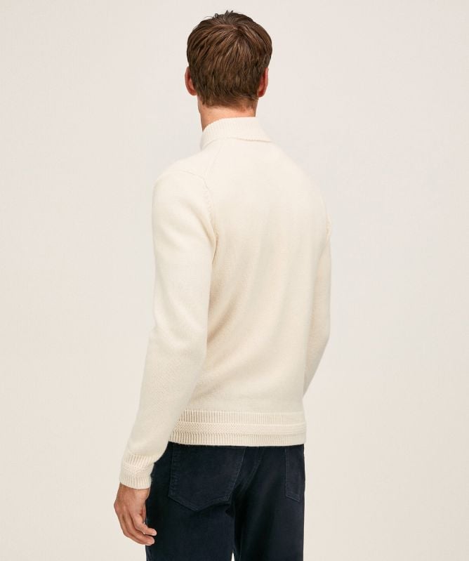 Hackett Merino Cashmere Half-Zip Sweater