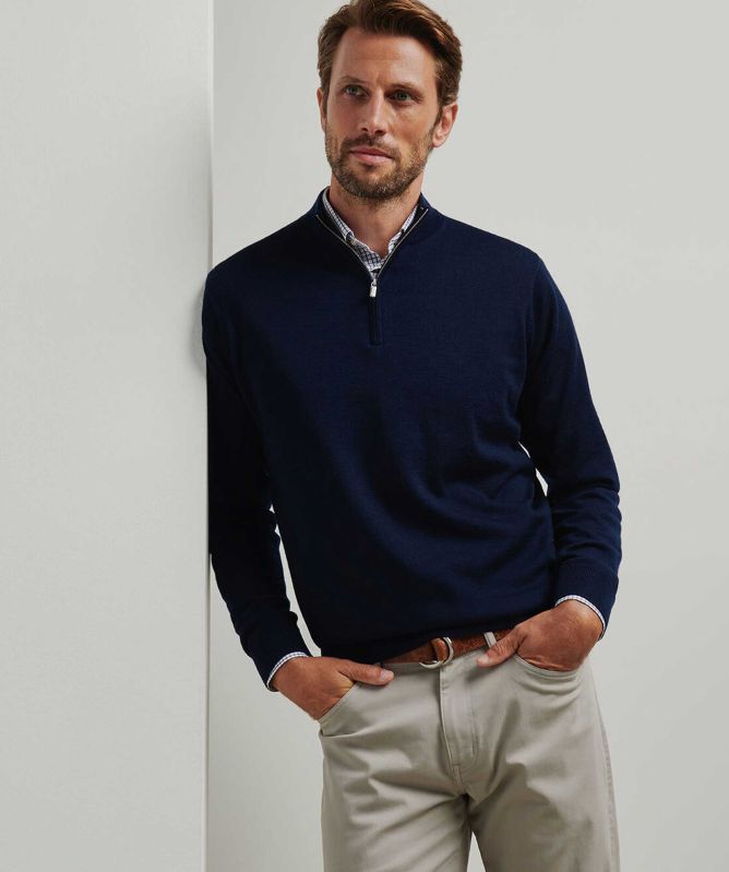 Peter Millar Autumn Crest Quarter Zip Jumper