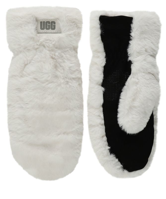 UGG Quilted Faux Fur Mittens