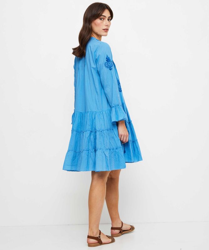 blue lobster dress Blue Lobster Pima Play Dress – Nantucket Kids main image 1