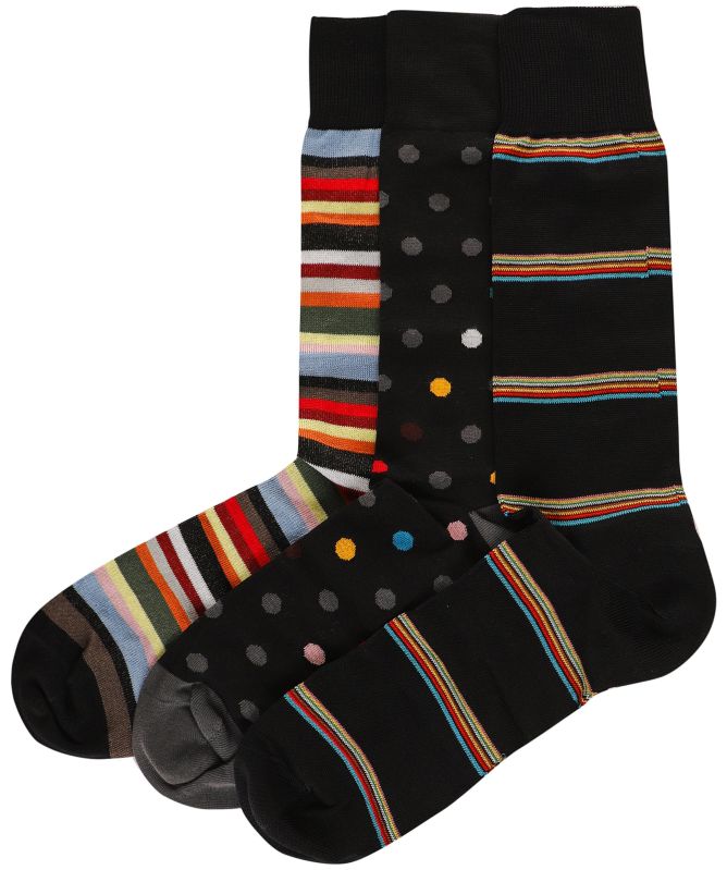 Paul Smith Mixed Signature Stripe Socks 3 Pack
