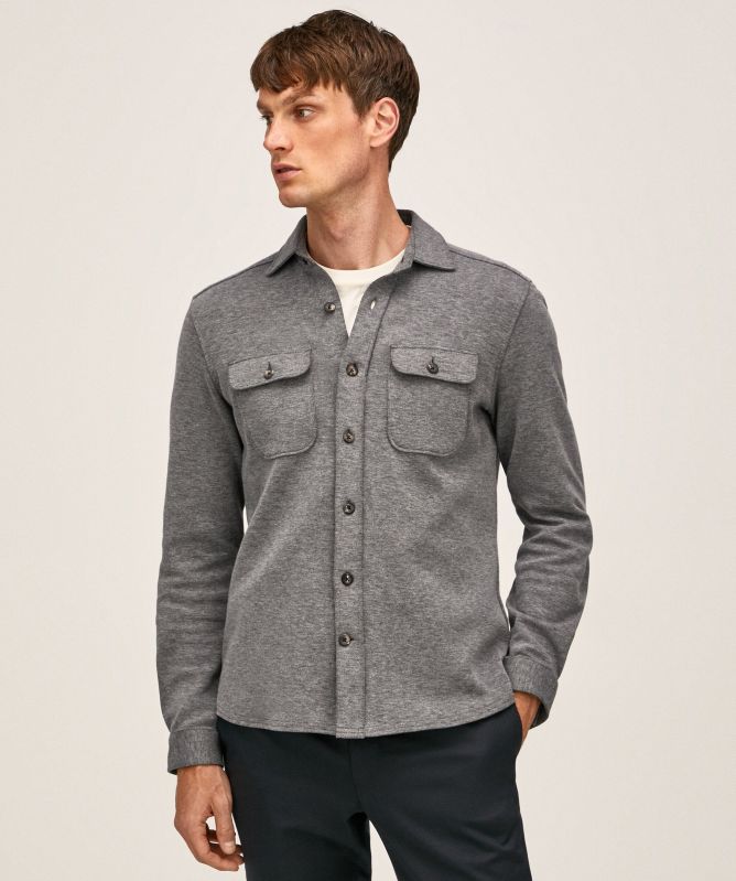 Hackett Double Faced Jersey Overshirt