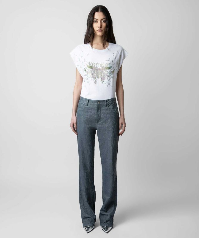 Zadig and Voltaire Cécilia Concert Diamanté Tank Top