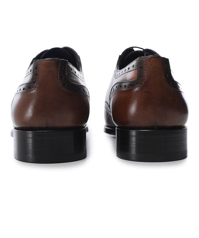 Jules B Leather Wing-Tip Oxford Brogues