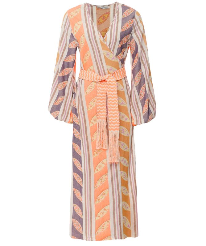 knee length dresses for ladies Solar Devotion Tie-Strap Midi Dress – Play Time Rec main image 1
