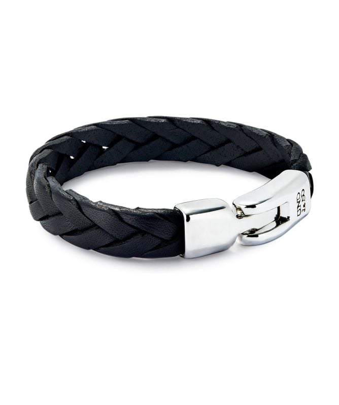 UNOde50 Braided Leather Clasp Bracelet