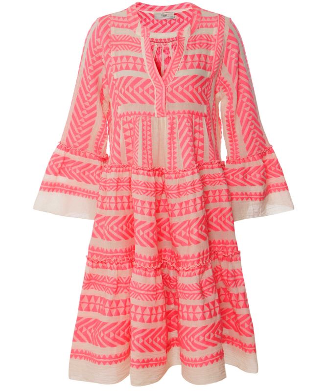 Devotion Twins Ella Cotton Blend Tiered Midi Dress