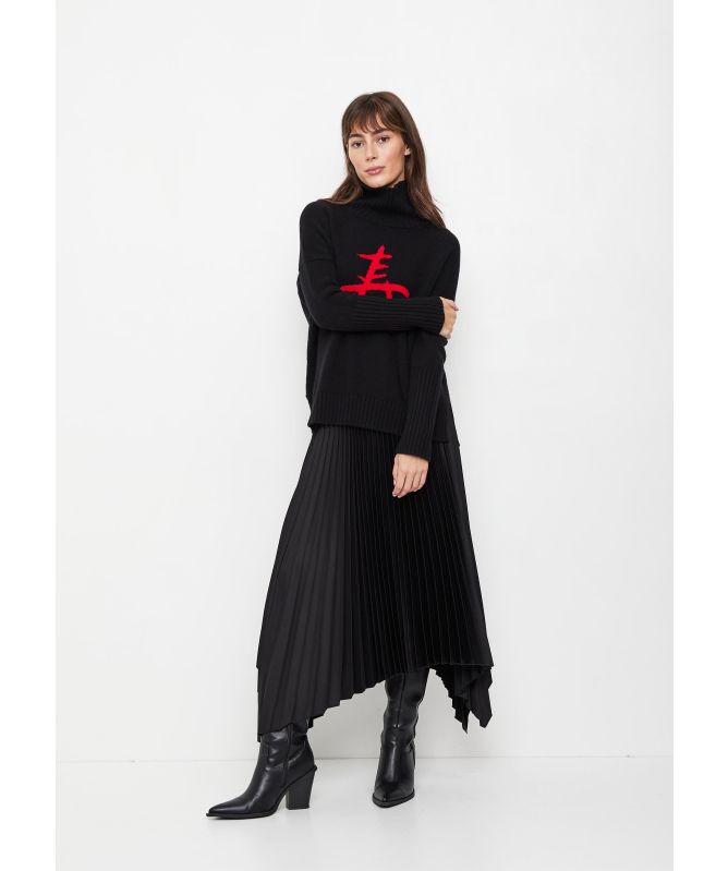 Eddy and Ivy Cashmere Merino Congratulations Roll Neck Jumper