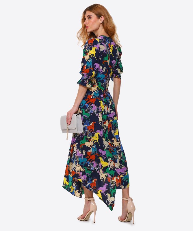 Zadig and Voltaire Silk Ranage Horses Dress