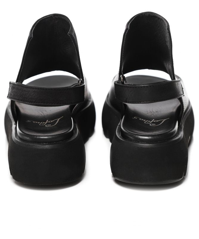 Lofina Leather Slingback Flatform Sandals