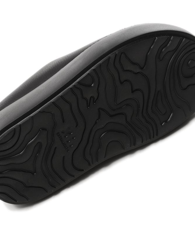 Lofina Leather Platform Sliders