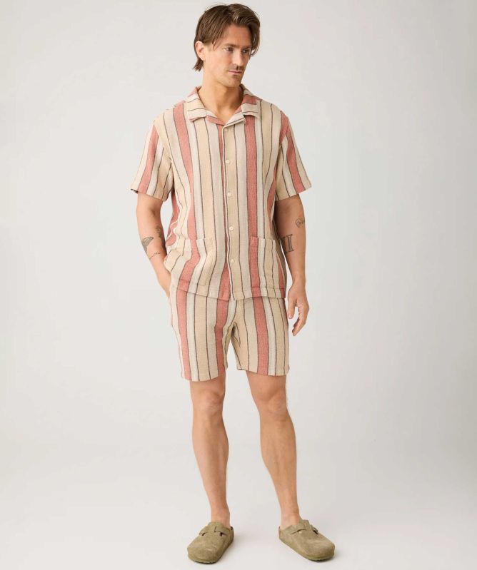 Knowledge Cotton Organic Cotton Striped Shorts