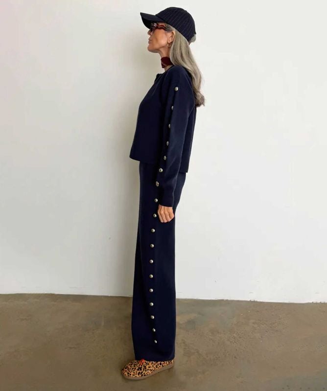 Never Fully Dressed Studded Knit Joggers