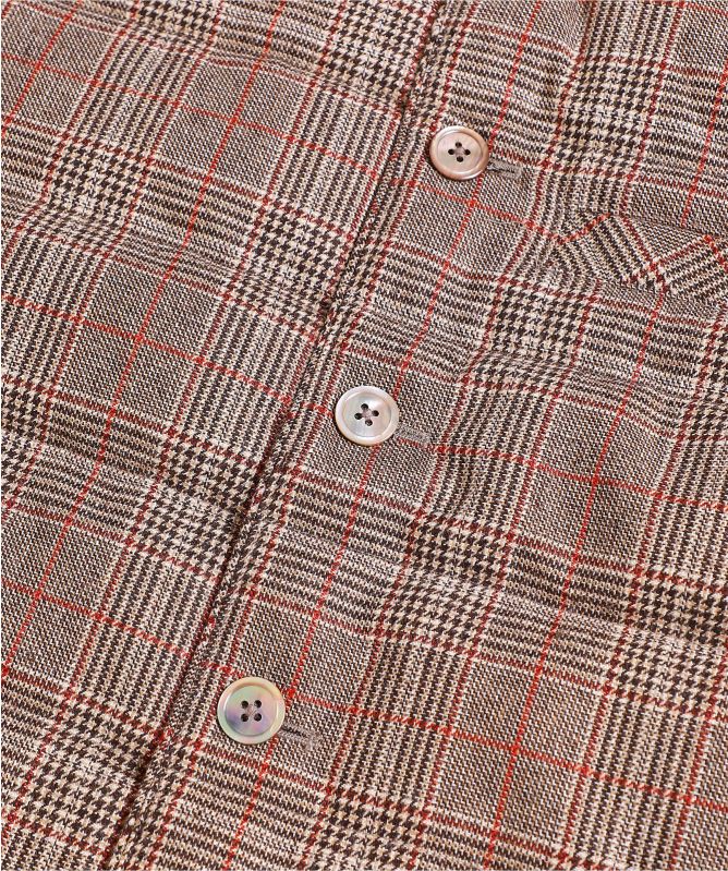 Stenstroms Down Quilted Wool Check Gilet