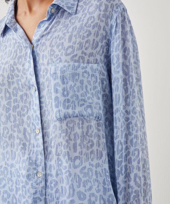 Rails Josephine Batik Cheetah Print Shirt
