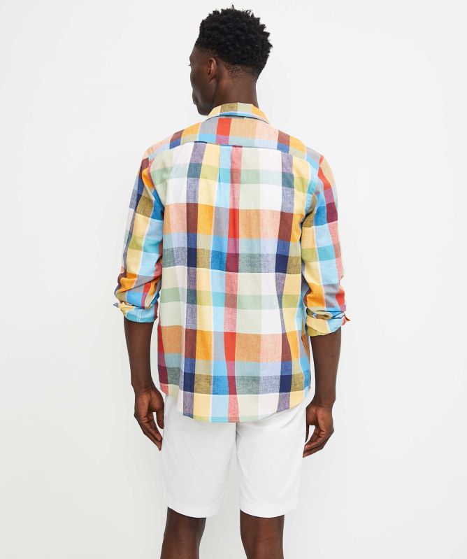 Paul Smith Cotton Linen Check Shirt
