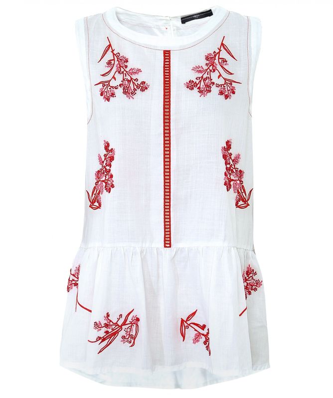 High Miracle Embroidered Top