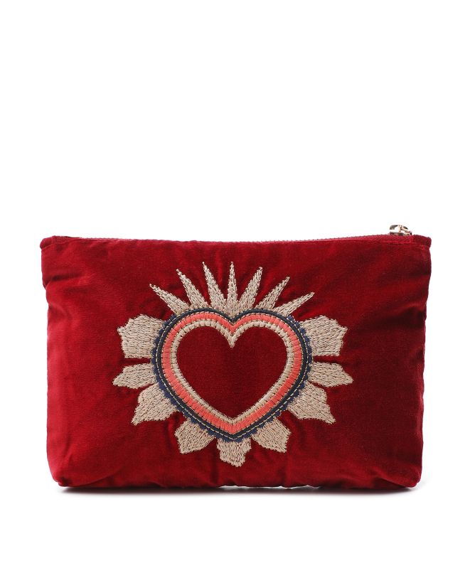 Elizabeth Scarlett Sacred Heart Mini Pouch