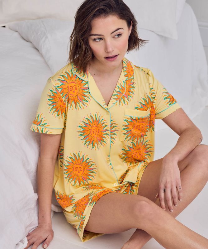 Chelsea Peers Sun Print Short Pajama Set
