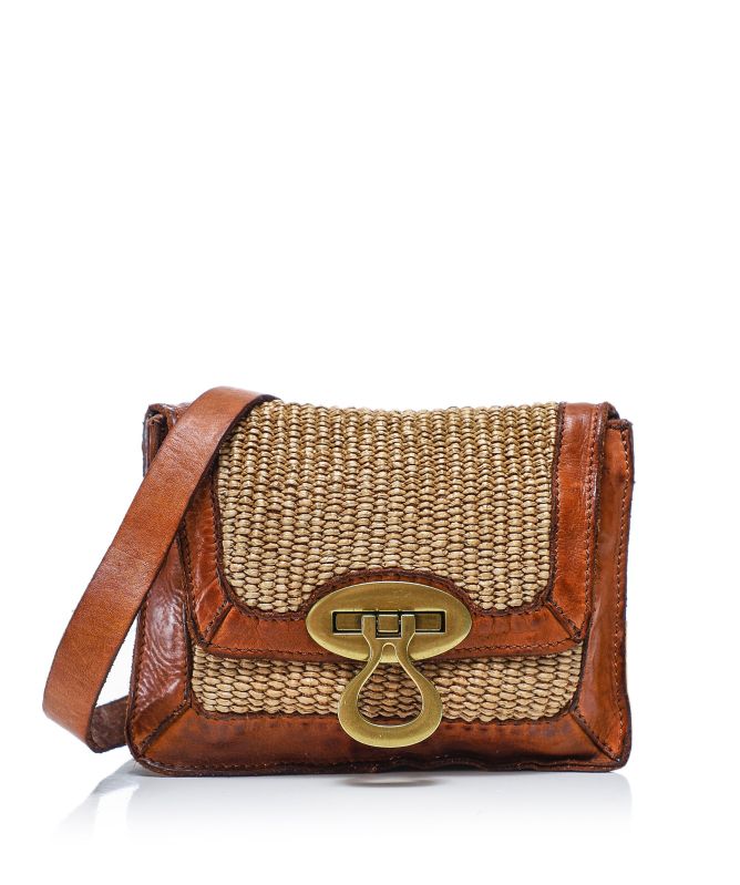 Campomaggi Straw Veracruz Crossbody Bag